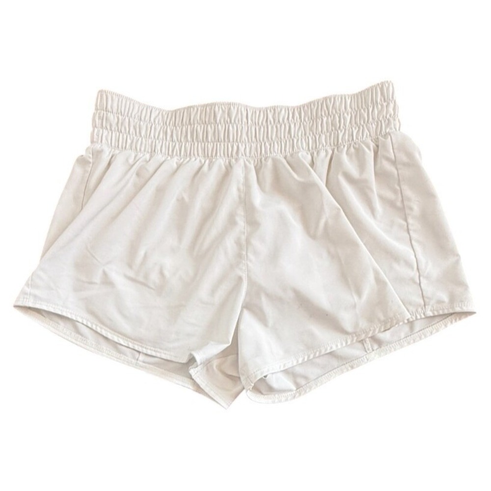 Nike Dri Fit Shorts Youth Small White Athletic Running Elastic Waist